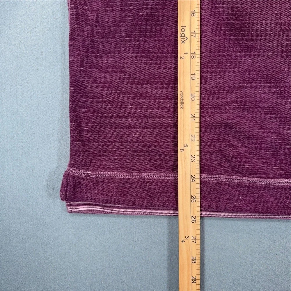 Tommy Bahama Reversible Quarter Zip Pullover Burgundy Purple Striped Mens XL